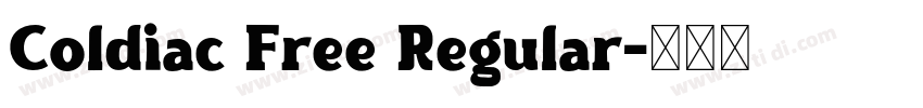 Coldiac Free Regular字体转换